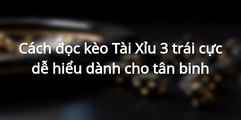 Cách đọc kèo Tài Xỉu 3 trái cực dễ hiểu dành cho tân binh